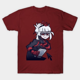 Maid Lucy Smug Examtaker (helltaker) T-Shirt